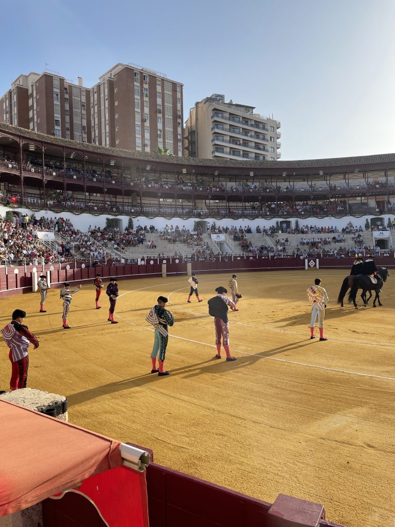 Bikaviadal aréna a torreádorokkal